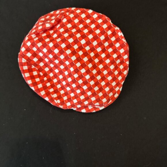 Red & White Checkered Newsboy Hat 7366 - Picture 3 of 4
